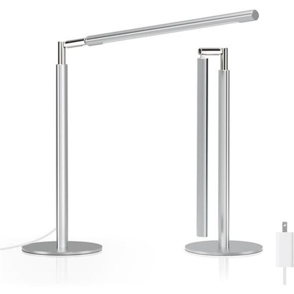 LED desk lamp metal foldable dimmable table light reading study office dorm - Picture 7 of 7